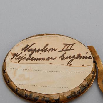 MINIATYRER, ett par samramade, 1800-talets andra hälft.