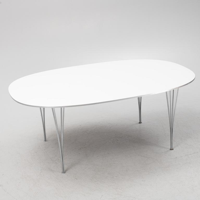 Bruno Mathsson & Piet Hein, matbord, "Superellips", Fritz Hansen, Danmark.