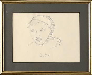 Agnes Cleve · AGNES CLEVE, blyerts, signerad.
