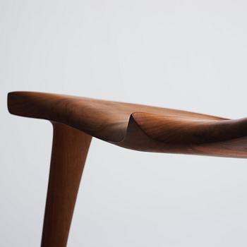 Morten Stenbæk, a "Whale Chair", No. 17, his own studio, Denmark, 2018.