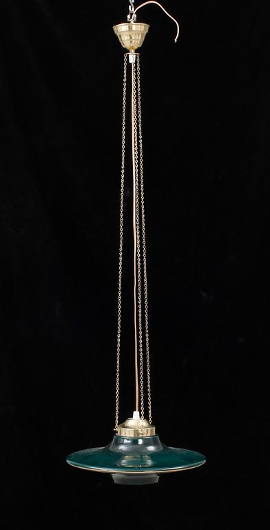 TAKLAMPA, glas, 1900-talets andra hälft.