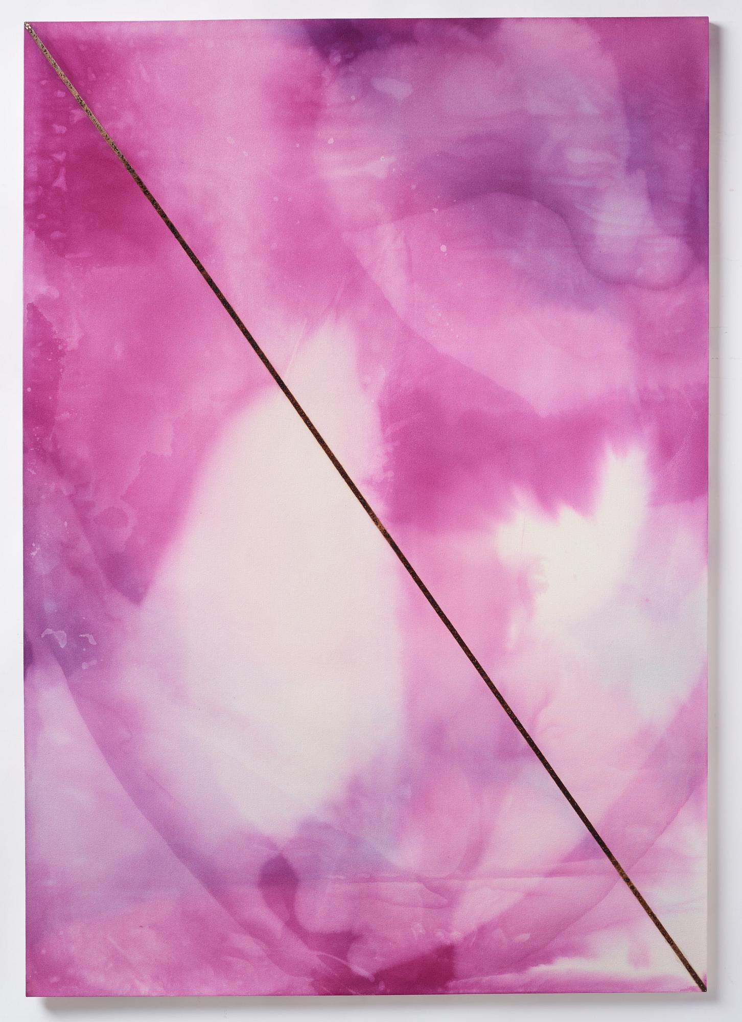 Patrick Hill, utförd 2007. Blyerts, gesso, svarta vinbär, lack på duk.