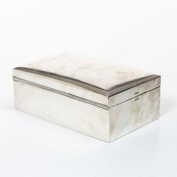 Karl Anderson, Cigar box, silver, Stockholm 1920.