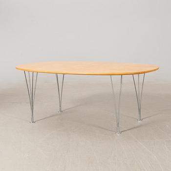 Bruno Mathsson & Piet Hein, coffee table "Superellipse" for Fritz Hansen Denmark, late 20th century.