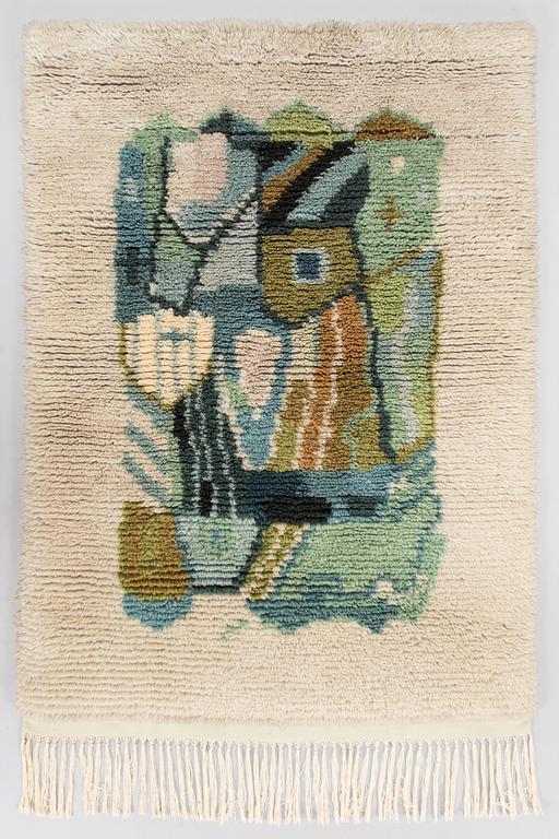 Margareta Ahlstedt-Willandt, rya / ryamatta. Ca 150 x 105 cm.