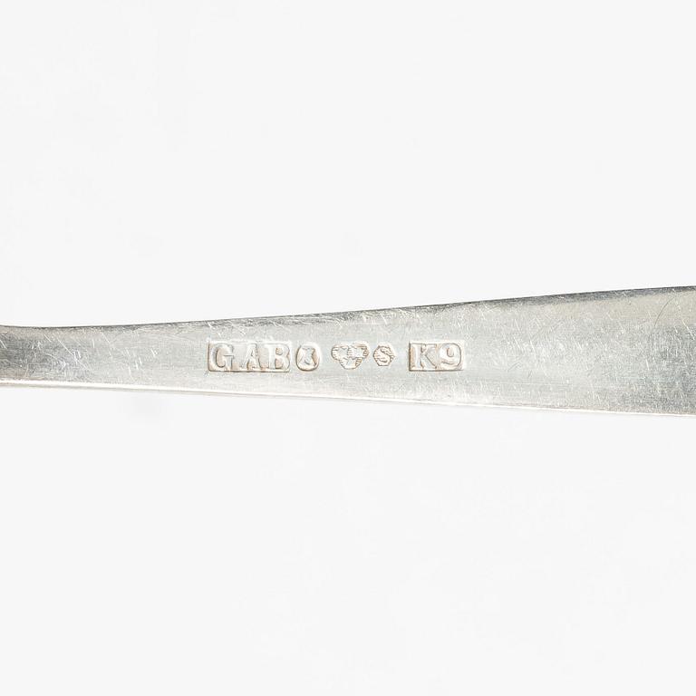 Jacob Ängman, bestick, 24 st, silver, modell "Rosenholm", GAB, Stockholm 1960-tal.