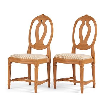 75. A pair of Gustavian chairs by E. Öhrmark (master in Stockholm 1777-1813).