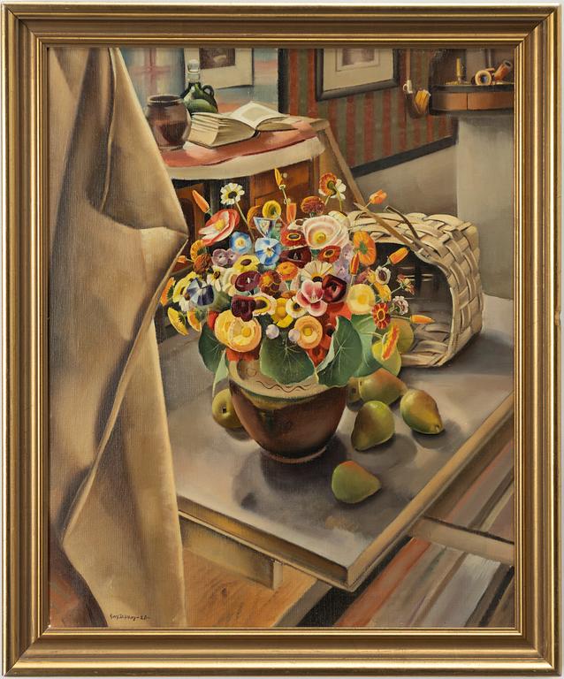 Gerhard Wihlborg, Still life with flowers.
