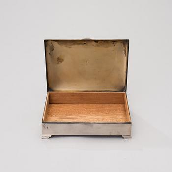 A 1950 cigar box in silver (813) from Auran Kultaseppä, Turku, Finland.