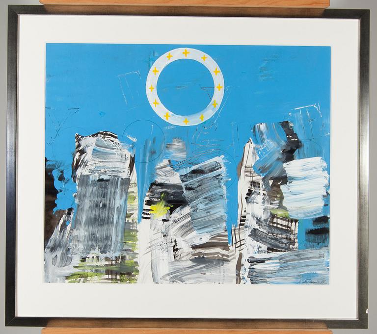 PETR REHOR, blandteknik, signerad och daterad -92.