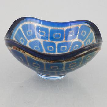 Sven Palmqvist, a "ravenna" glass bowl, Orrefors 1965.