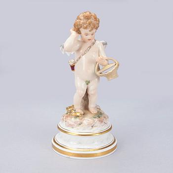 FIGURIN, porslin, Meissen, 1800-tal.