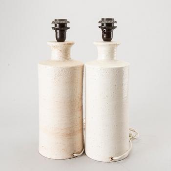 A pair of 1970:s Italian Bitossi table lamps, Bergboms.