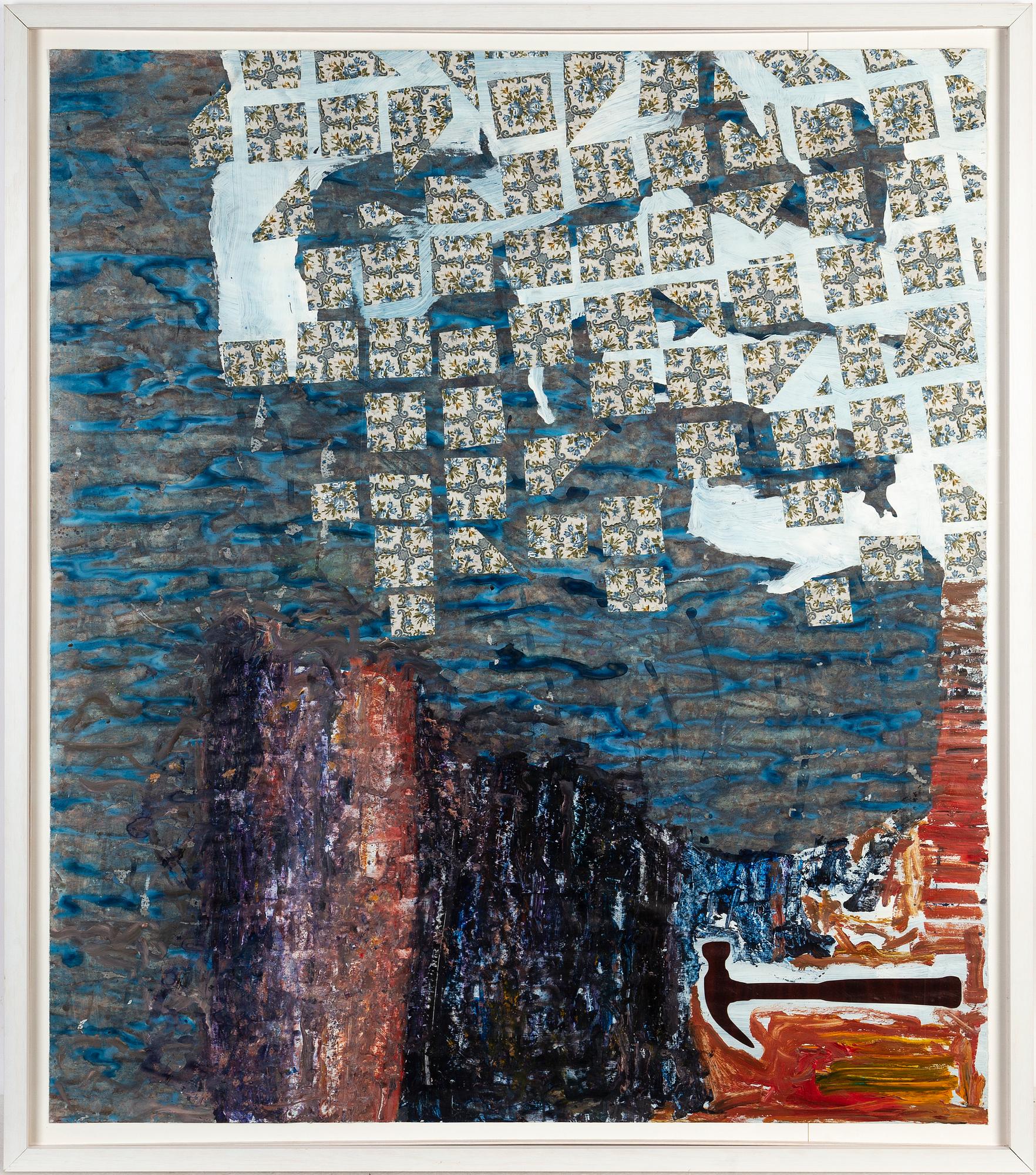 Max Mikael Book, mixed media on paper signed 1987 and numbered 2/6 verso.