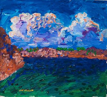 798. Inge Schiöler, "Moln över ö" (Cloud over island).