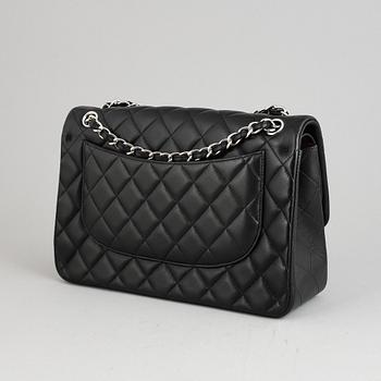 Chanel, a black, quilted leather 'Jumbo Double Flap Bag', 2017.