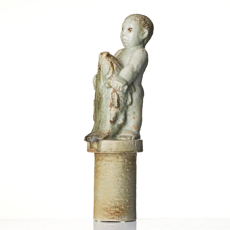 Michael Schilkin, a stoneware sculpture, in two parts, Arabia, Finland, 1940s.