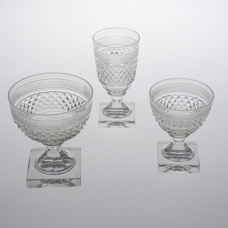 GLASSERVIS, 24 delar, "Kent", Elis Bergh, Kosta.