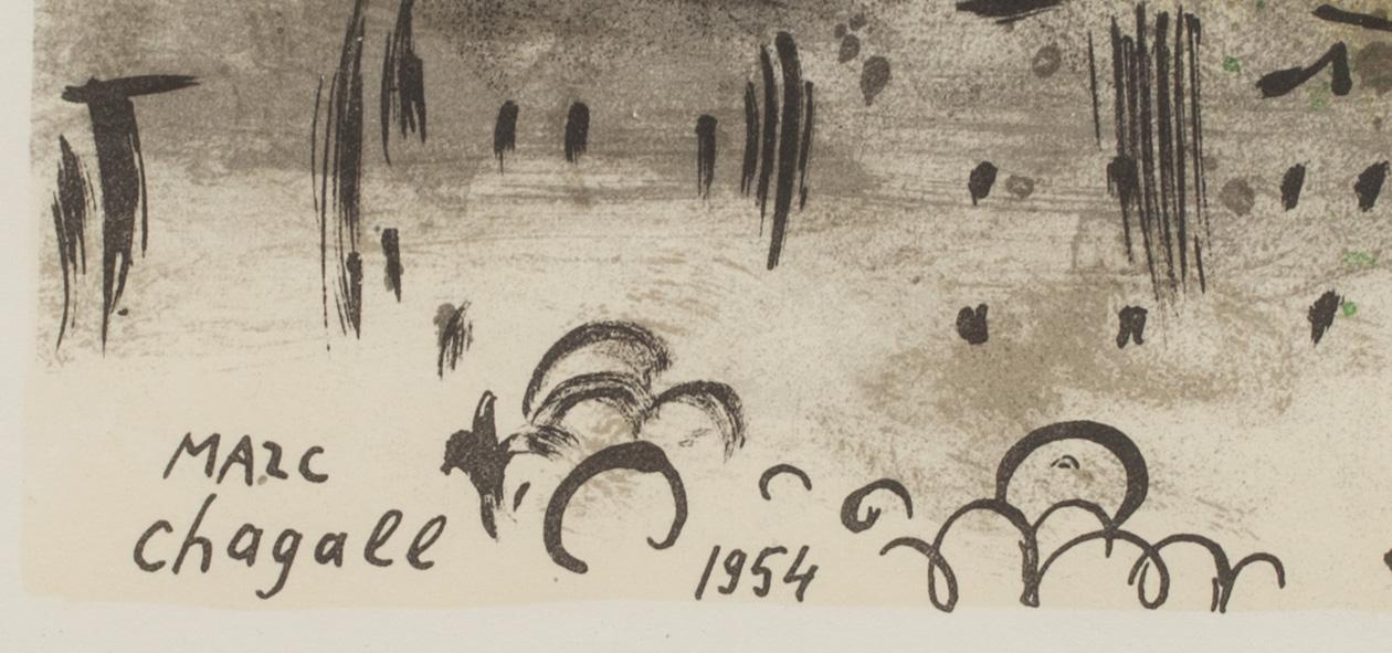 MARC CHAGALL, affisch, Mourlot, Paris 1968.