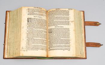 A bible, called Gustav Vasa's Bible, printed in Uppsala 1541.