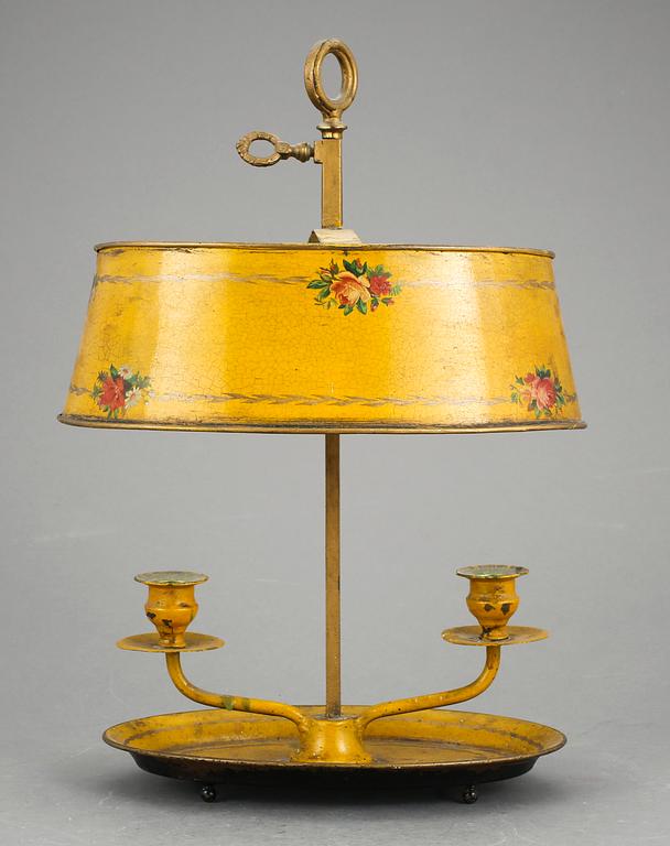 LÄSLAMPA, plåt, empirestil, 1900-tal.