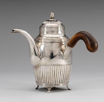 98. KAFFEKANNA, silver. O.Hagrelius, Mariefred 1830.