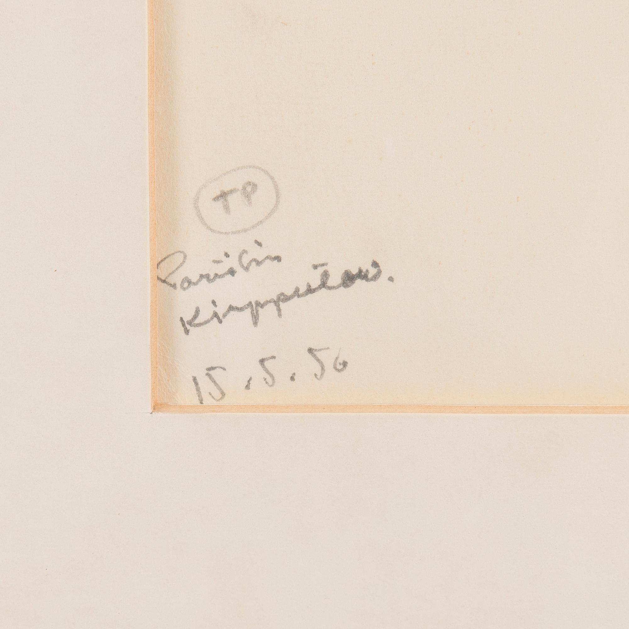 TUULIKKI PIETILÄ, teckningar, 4 st, signerade och daterade 15.5. 1950.