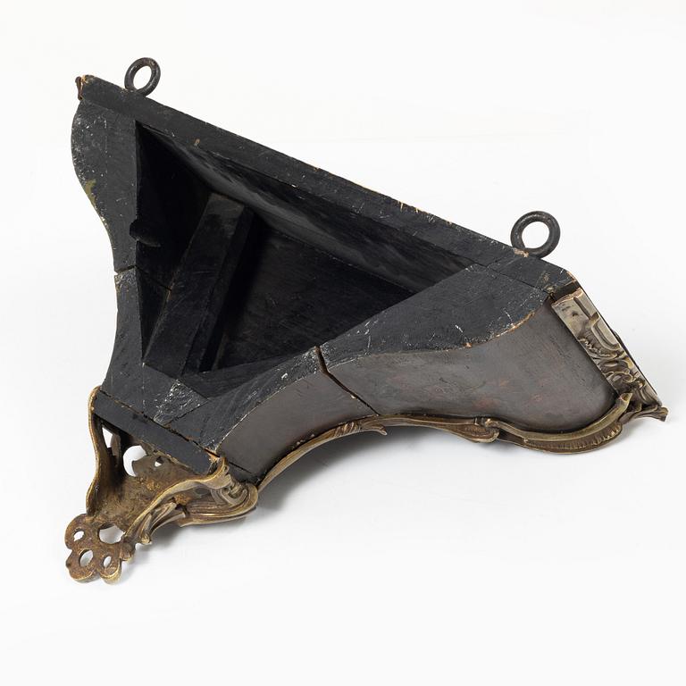 A presumably French Louis XV bronze-mounted console, mid 18th century.