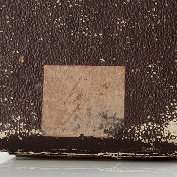 Brooch, 18K gold with pearl. 19th century.