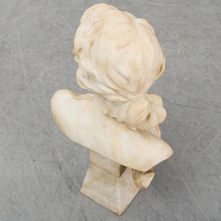 EMILIO FIASCHI, sculpture, alabaster, signed E. Fiaschi.