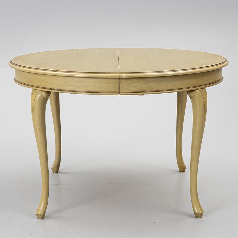 Dining group, 7 pieces. Rococo style, second half of the 20th century.