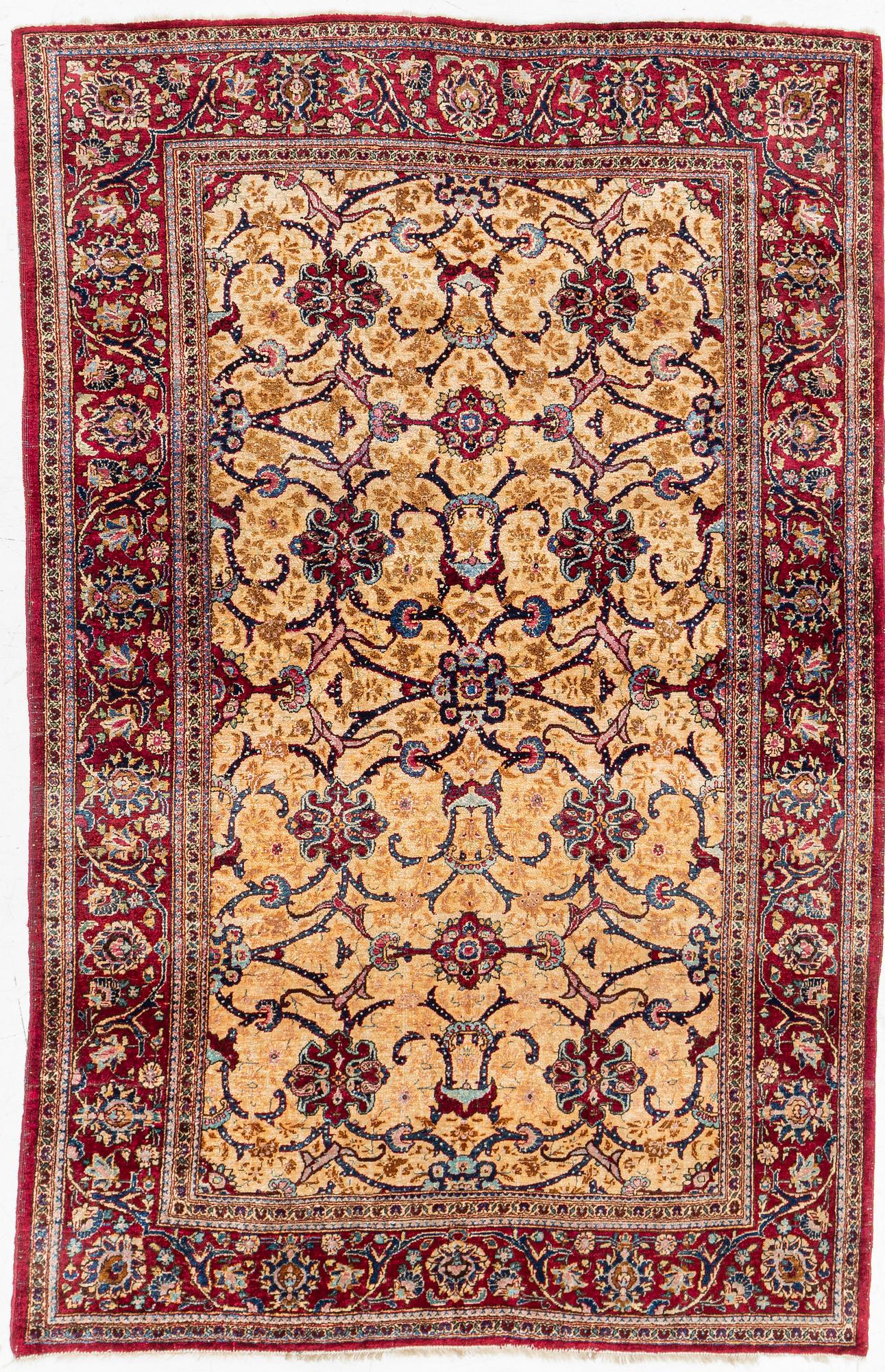 Matta silke Keshan 208 x 134 cm.