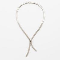 Collier 18K vitguld med briljantslipade  diamanter.