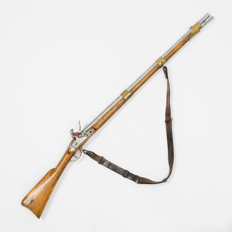 A Swedish flintlock gun 1815-26 pattern.