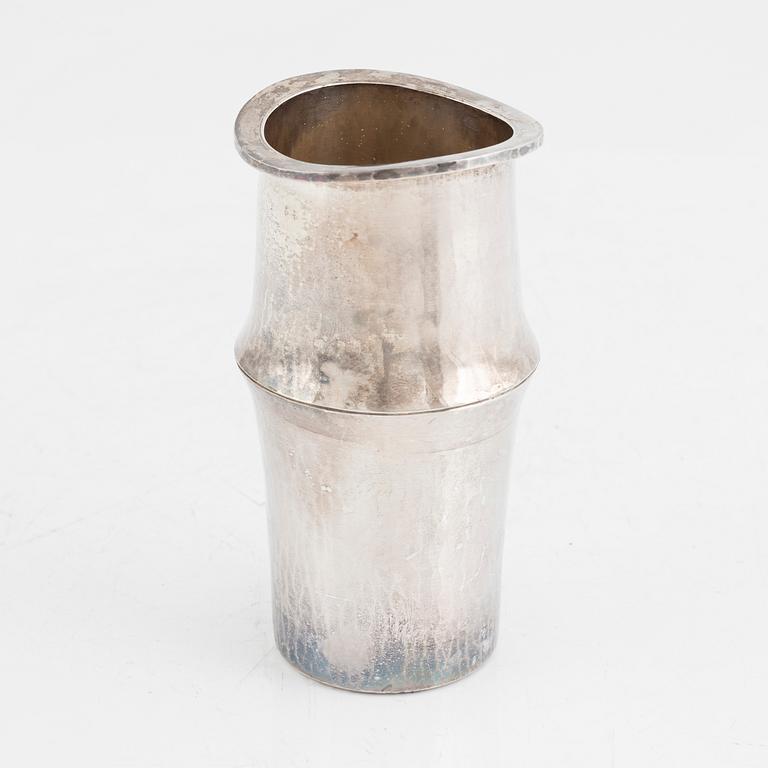 A Swedish sterling silver vase, mark of Roland Lantz, Stockholm 1980.