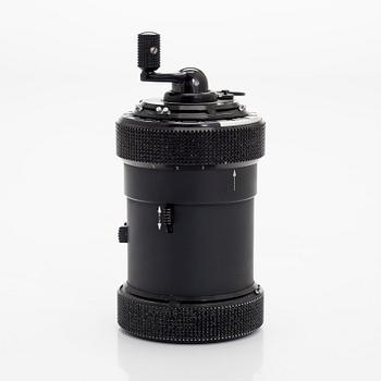 Räknemaskin, "Curta, Type I", utvecklad av Curt Herzstark, Contina AG Mauren, Lichtenstein, formgiven 1947.