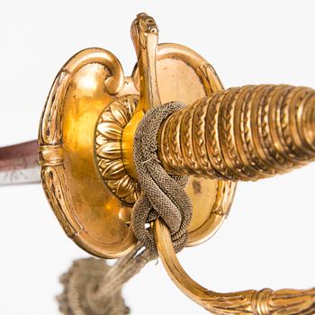 An infantry officer's sword, second half of 18th Century.