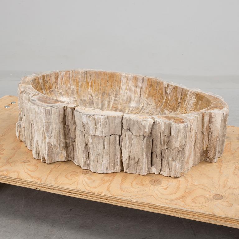 HANDFAT, fossil av förstenat trä.