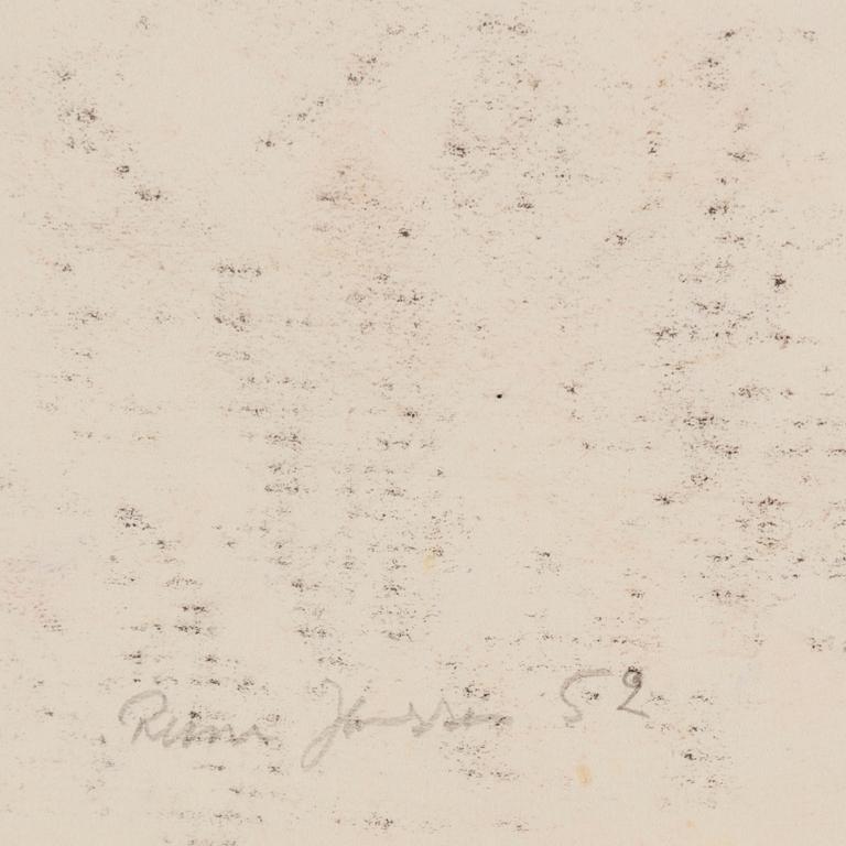 RUNE JANSSON, blandteknik, 2 st, den ena signerad och daterad -50.