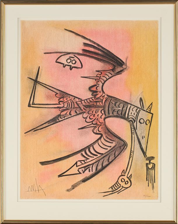 WIFREDO LAM, färglitografier, 10 st, "Pleni luna", signerade och numrerade 165/262.