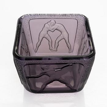 Antti Salmenlinna, malja, "Olympiamalja", Riihimäen Lasi, 1940.