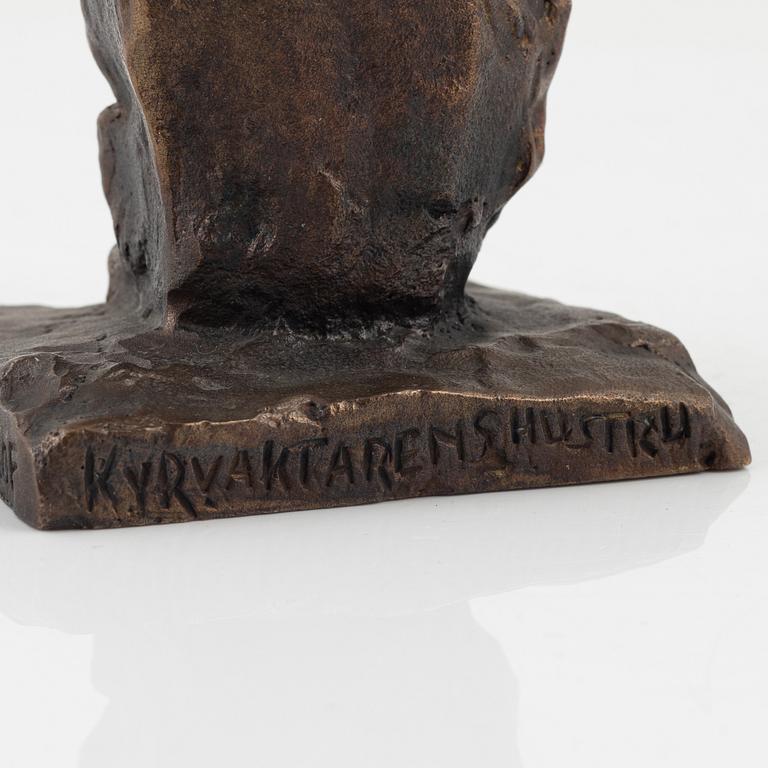 Bror Marklund, sculpture, signed, bronze, height 20.5 cm.