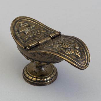 OBLATASK, brons, 1700-tal.