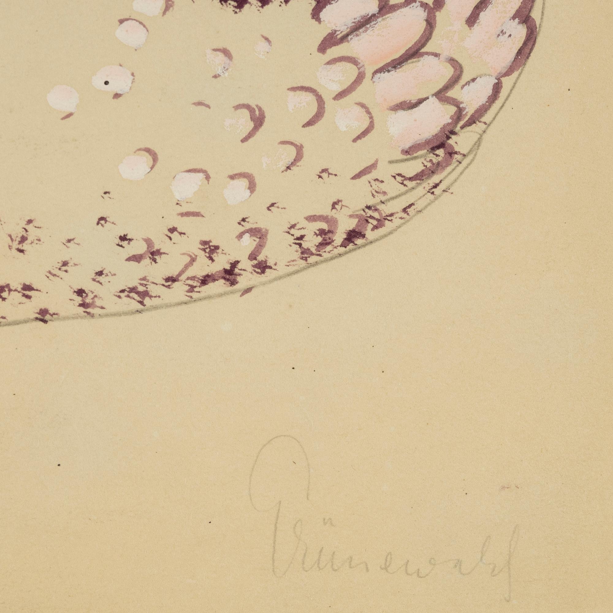 Isaac Grünewald, watercolour, & gouache, signed.