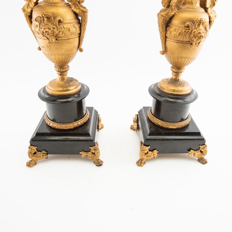 Candelabra, a pair, Neo-Renaissance, 20th century.