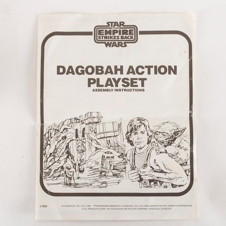 STAR WARS, X-Wing fighter samt Dagobah playset, Empire Strikes Back, Kenner 1980-81.