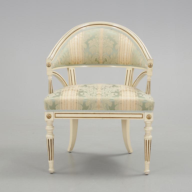 BALJFÅTÖLJ, empirestil, 1900-tal.