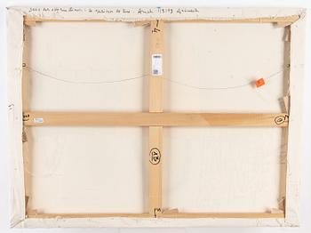 Francois Arnal, mixed media on canvas, signed and dated -93 Arcueil 31/11-93.