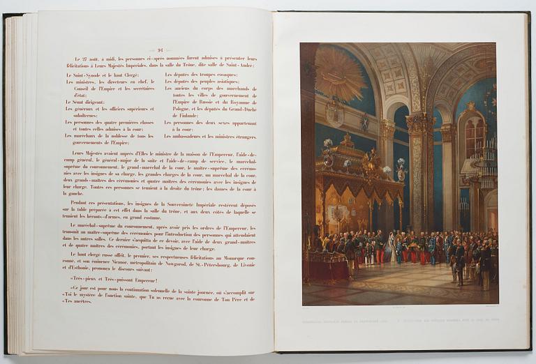 The Magnificent  Coronation Album of Emperor Alexander II and Empress Maria Aleksandrovna 1856.