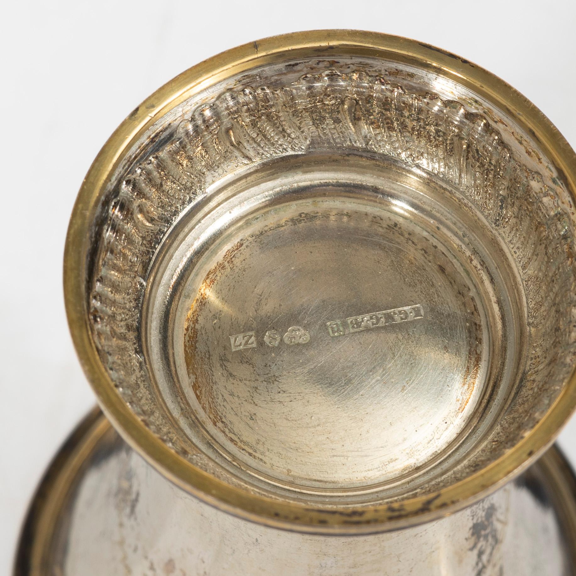 Bägare, 7 st, silver, KG Markströms AB, Uppsala, bl a 1926.